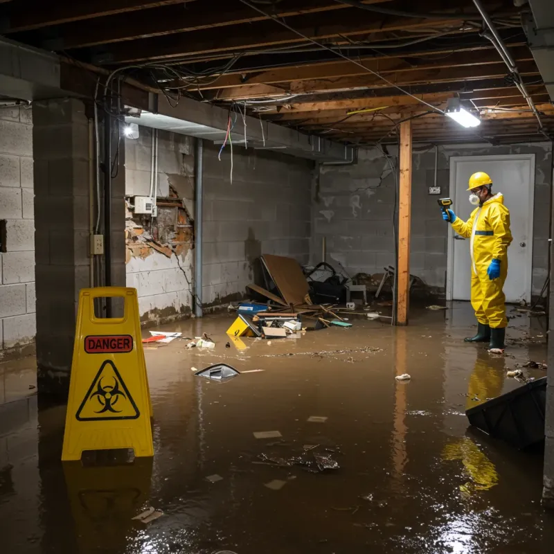 Flooded Basement Electrical Hazard in Las Vegas, NV Property